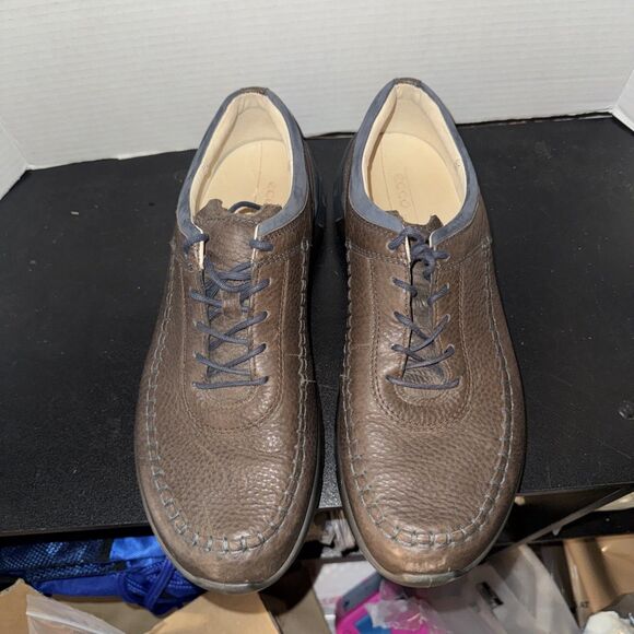 Ecco Cross X Classic Casual Brown Leather Shoes Mens 45 EU 11 11.5 US Sneakers main image 6
